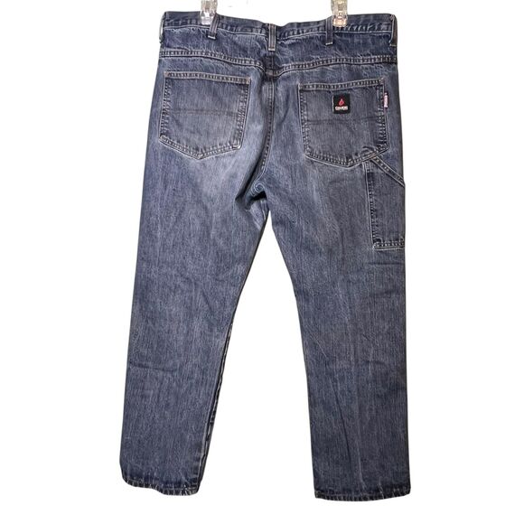 CRUDE Jeans Mens 38x30 Flame Resistant FR Westex Indigo CAT 2 NFPA 2112 RPS-1018 - Picture 3 of 11